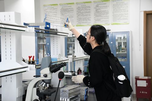 同学整理实验台